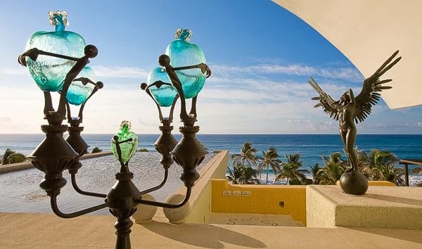 Looking into the Sea of Cortez from the lobby of the Marquis Los Cabos